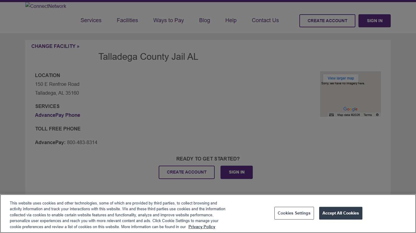 Talladega County Jail AL ConnectNetwork